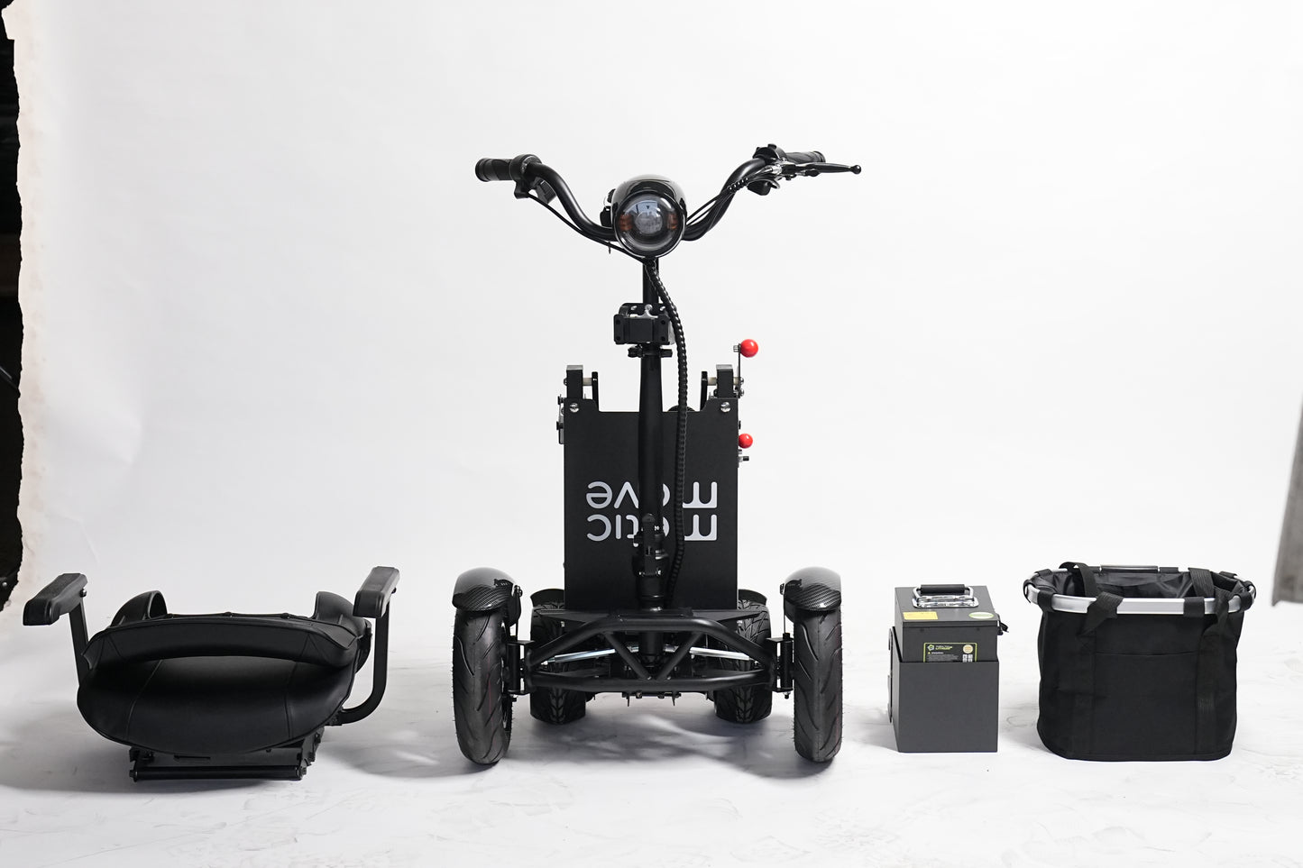 Metic Move MQ5 Pro scootmobiel met accessoires en afneembare onderdelen