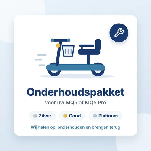 Onderhoudspakket voor uw MQ5 of MQ5 Pro: Zilver, Goud of Platinum. Wij halen op, onderhouden en brengen terug.