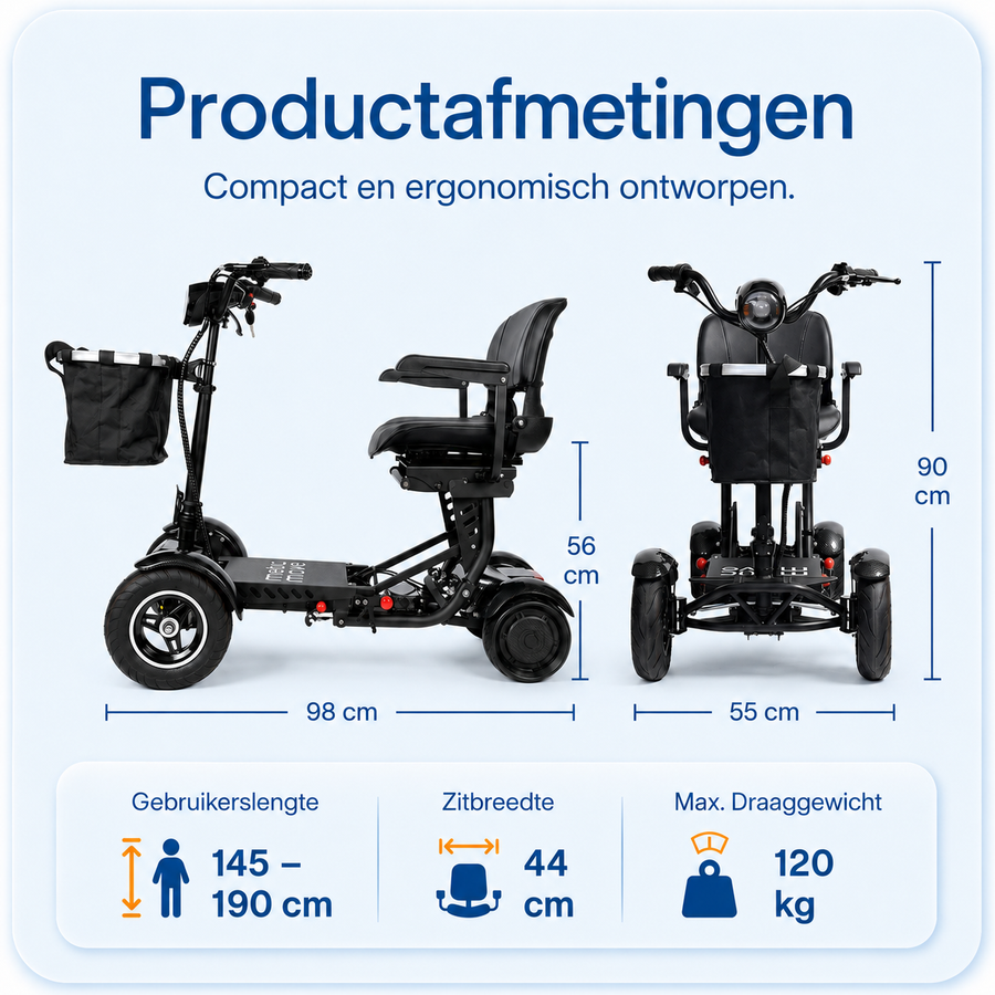 MQ5 – Opvouwbare scootmobiel