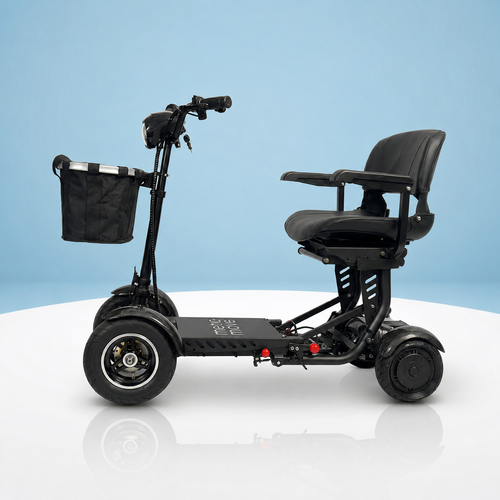 MQ5 opvouwbare scootmobiel van Metic Move in vooraanzicht
